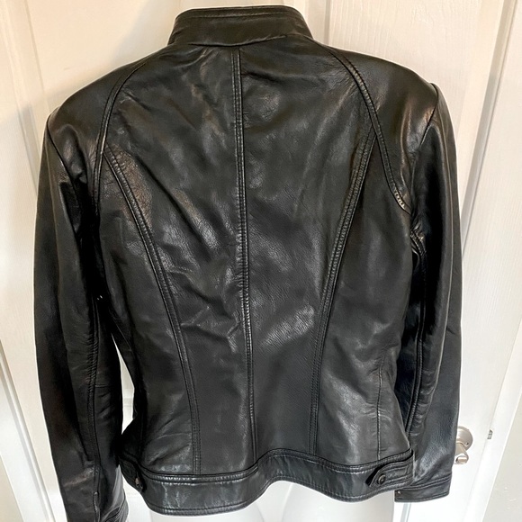 NWOT Leather moto jacket - Picture 3 of 7